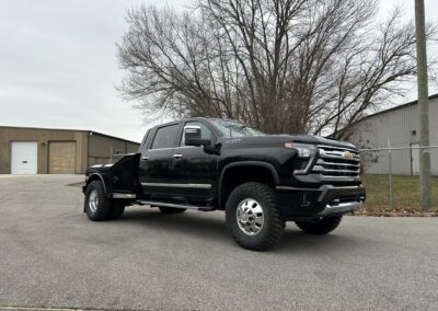 A Chevy High Country with an all-aluminum hauler bed built by Utility Bodywerks in Elkhart Indiana.